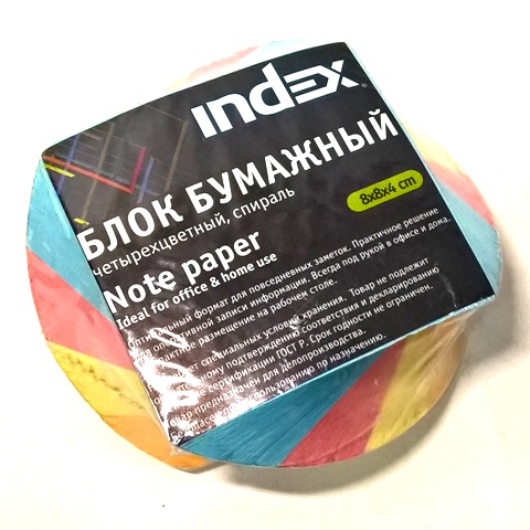 Блок д/зап. 8*8*4 цветной спираль IPC884cS 1/24