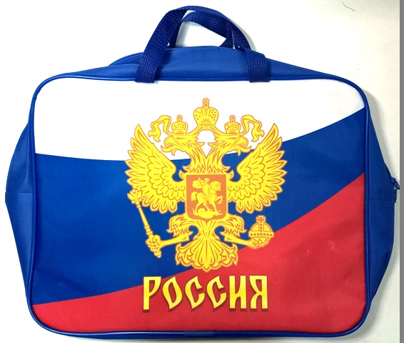 Папка А4 рант "Герб Россия" печать по ткани 1118 2Ш48 1/20
