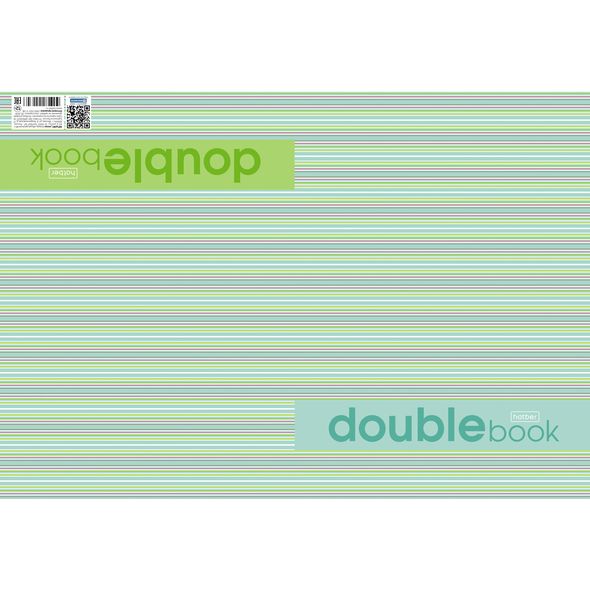 Тетрадь 96л. А4 линия "Double Book" двойная тиснение 1/25