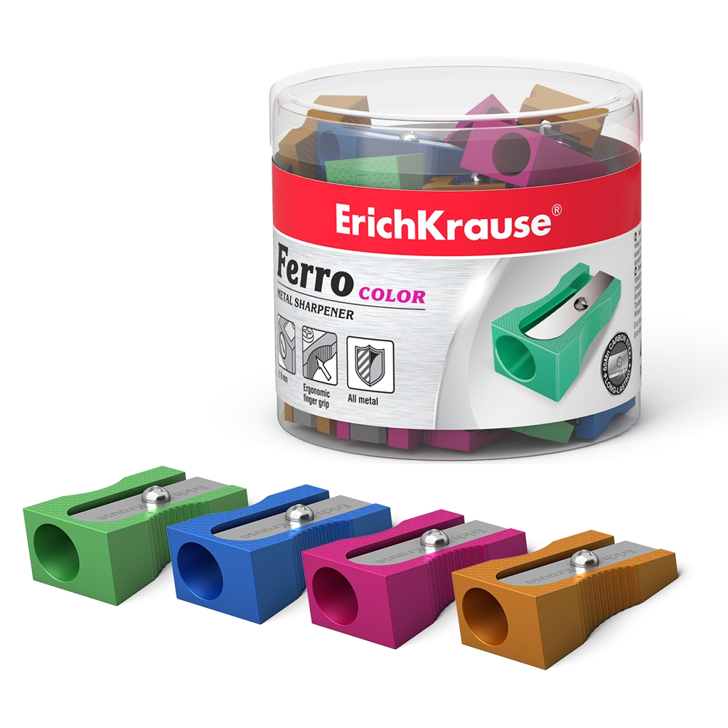 Точилка металлическая Ferro Color асс. ЕК38014 1/48