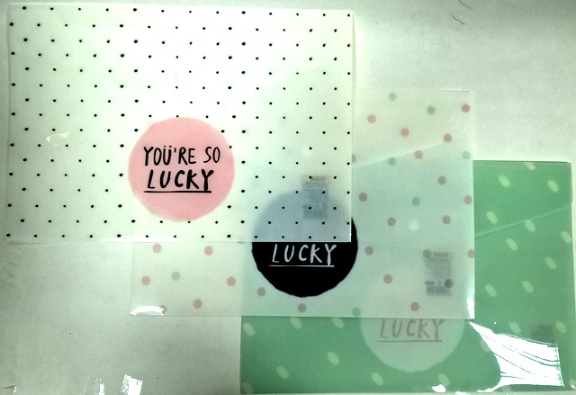 Папка на кнопке А4 "YOU SO LUCKY" пластиковая арт.1274 1/12