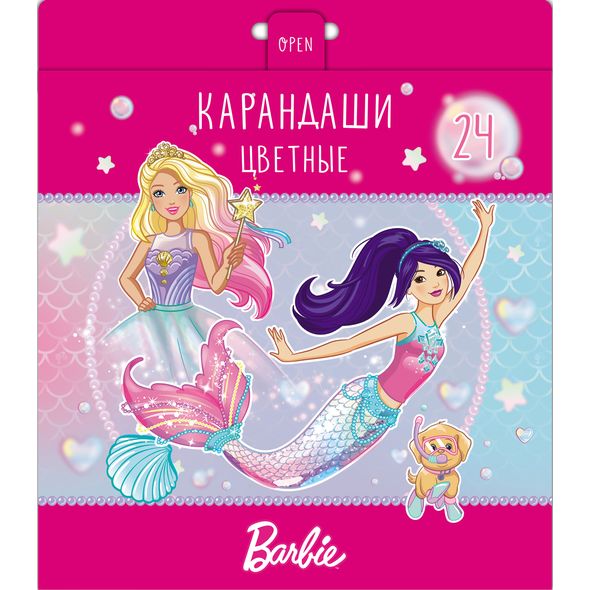 Карандаши 24цв. "Барби" BKc_24111 1/6