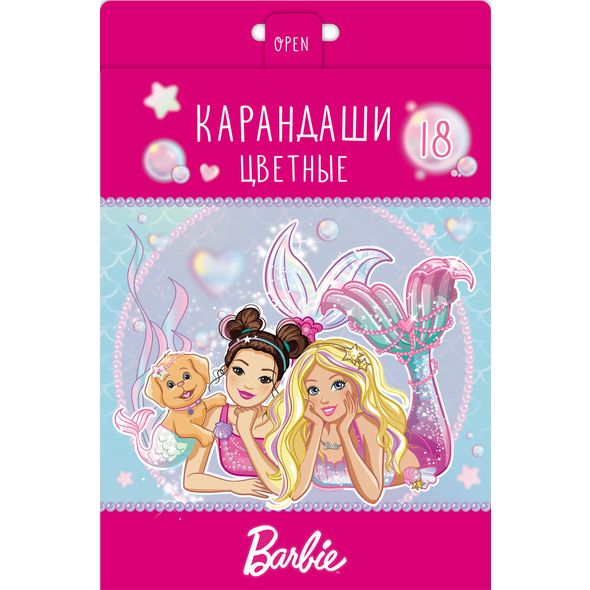 Карандаши 18цв. "Барби" BKc_18111 1/8