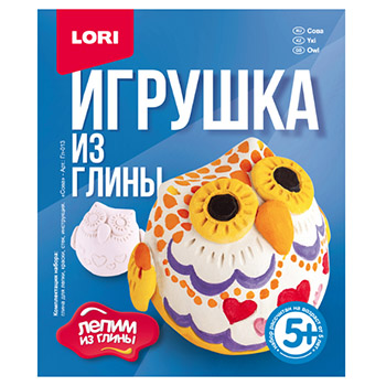 Игрушка из глины Сова Гл-013