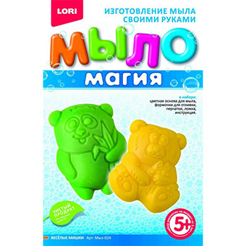 Набор для творчества, мыло своми руками, "Веселые мишки", арт.Мыл-024