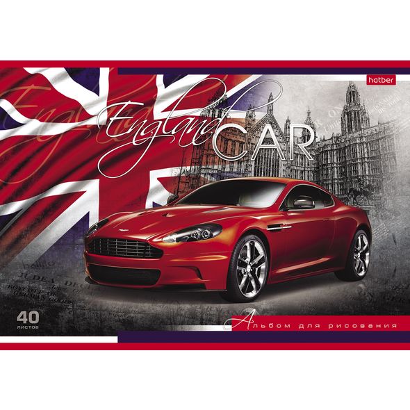 Альбом 40 л. "Country Cars" /А-4, скоба 40А4вмВ 1/7/35