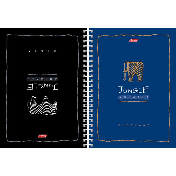 Тетрадь 80л. А5 7БЦ "Jungle Animals" клетка двойная на гребне 80Тдт5B1гр_03999 1/4/40