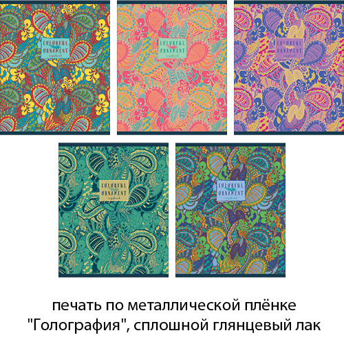 Тетрадь 48л. А5 "Волшебные узоры" гологр. ТКГ485328 10/100