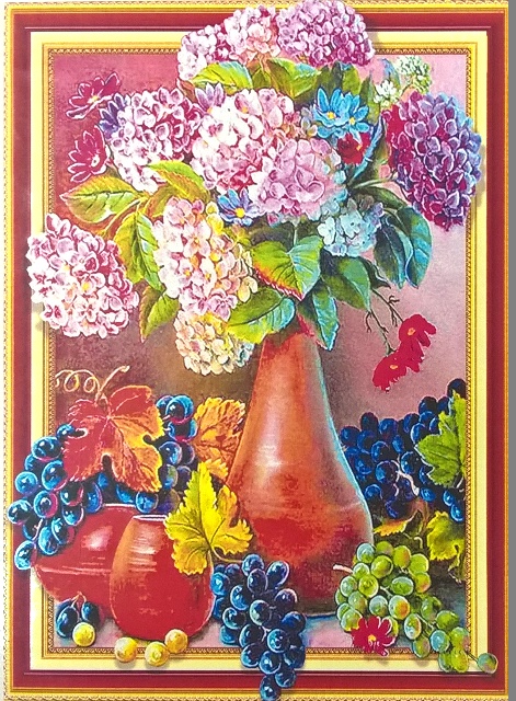 Алмазная мозаика 5D 40*50см БУКЕТ ГОРТЕНЗИЙ арт.LT0352
