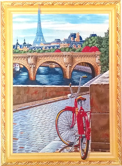 Алмазная мозаика 5D 40*50см НАБЕРЕЖНАЯ ПАРИЖА арт.LT0400