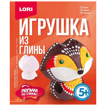 Игрушка из глины Енот Гл-012