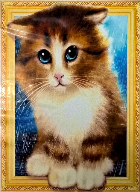 Алмазная мозаика 5D 40*50см КОТЕНОК арт.LT0130