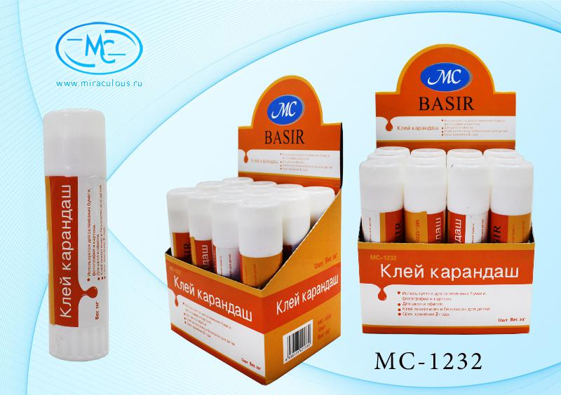 Клей-карандаш 36г. МС-1232 1/12