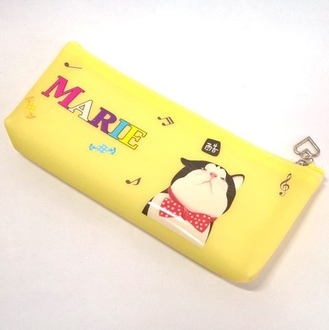 Пенал-косметичка силикон. КОШКА-МАРИЯ 19*8*3,5см арт.8904 1/12