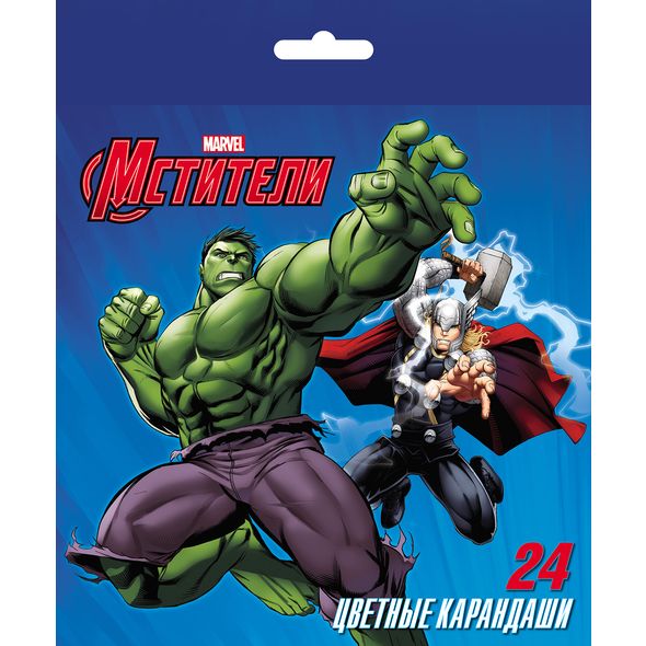 Карандаши 24 цв. "Marvel-Мстители" BKc_24117 1/6
