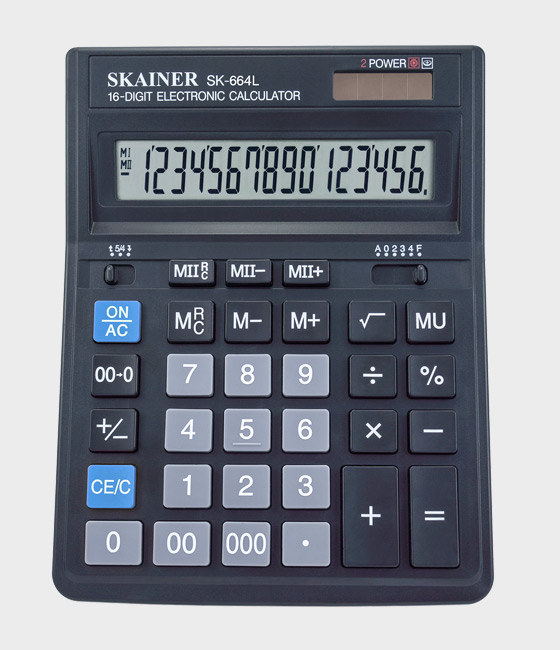 Калькулятор 16 разрядов SK-664L SKAINER