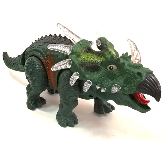 Игрушка "ДИНОЗАВР" TRICERATOPS ходит,свет,звук арт.3302