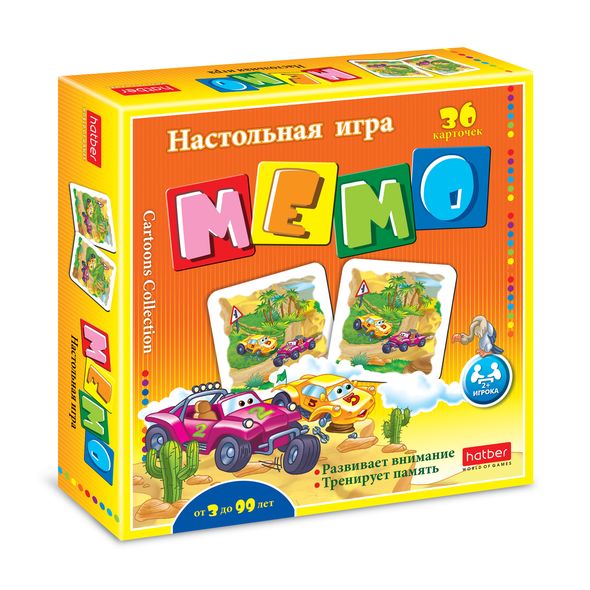 Игра Настольная МЕМО 36 карточек-Авторалли- 36ИнМ_11093 1/10