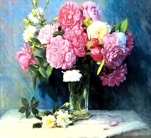 Алмазная мозаика 3D "ПИОНЫ", 40*50см GA74366