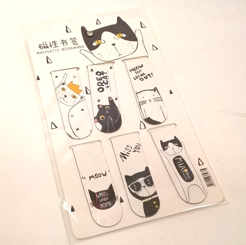 Закладка для книг магн. 6шт 20*60мм арт.7101