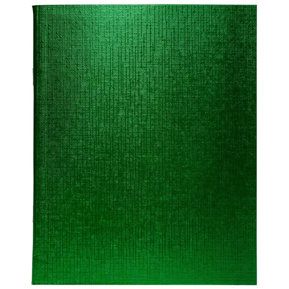 Тетрадь 48л. А5 Бумвинил METALLIC Зеленая 48Т5бвВ1 1/100