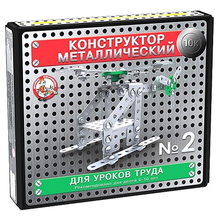 Конструктор металл. №1, на 155дет. 02078