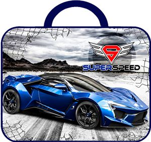 Папка для тетрадей А4 SUPER SPEED ткань рант.тесьма 57779
