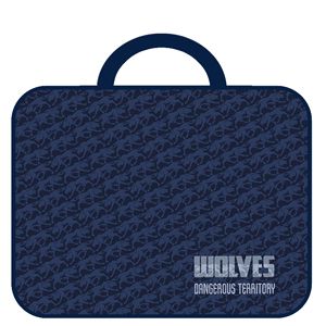 Папка для тетрадей А4 WOLVES широкая боковина ткань рант.тесьма 57806