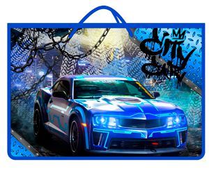 Папка А4 "City car" пластик. с ручками 57693