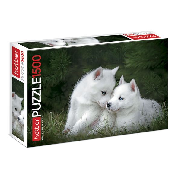 Пазлы 1500эл. А2 -Два щенка- 1500ПЗ2_21046