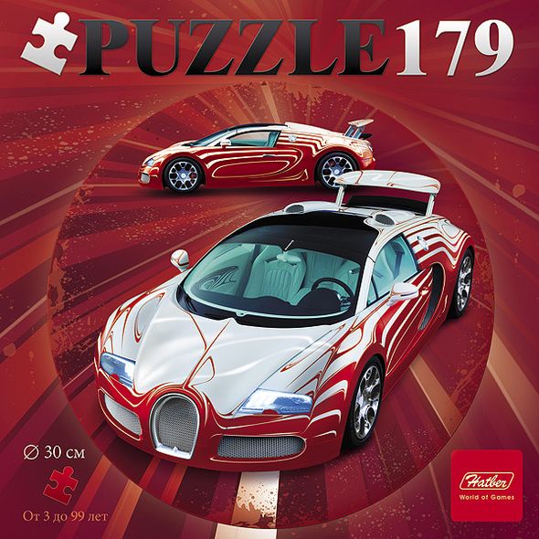 Пазлы 179эл. круглые d300мм -Sport car- 179ПЗк4_12404