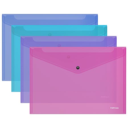 Папка на кнопке А4 140мкм Fizzy Vivid асс 47043 1/12