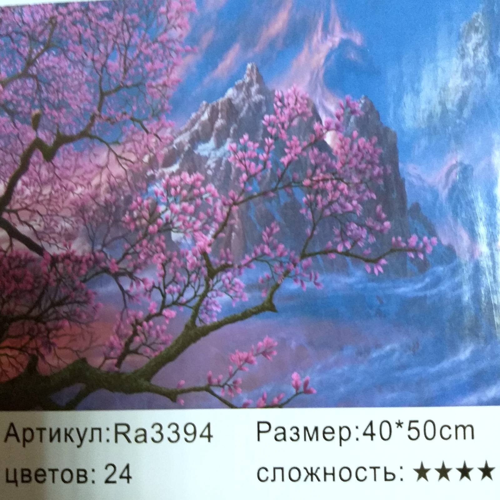 Картина 40х50 см, ВЕСНА для раскрашивания по номерам арт.RA3394