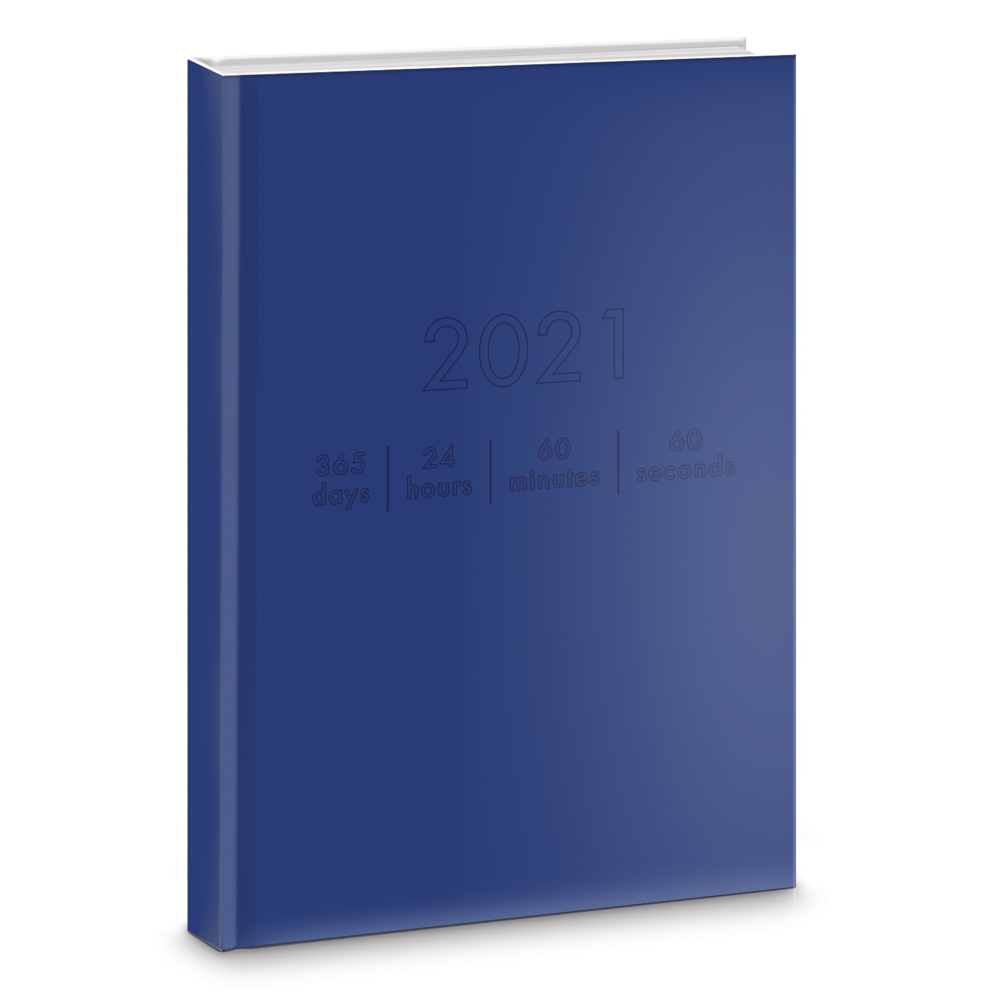 Ежедневник А5 дат.2021г "On-Line. Синяя классика" 7БЦ 176л. ЕЖБ21517601