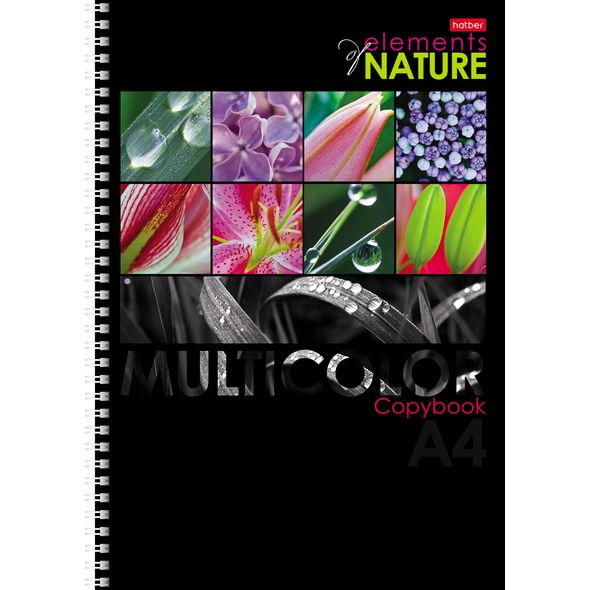 Тетрадь 96л. А4 гребень "Multicolor" выб. лак 96Т4вмВ3гр 1/24