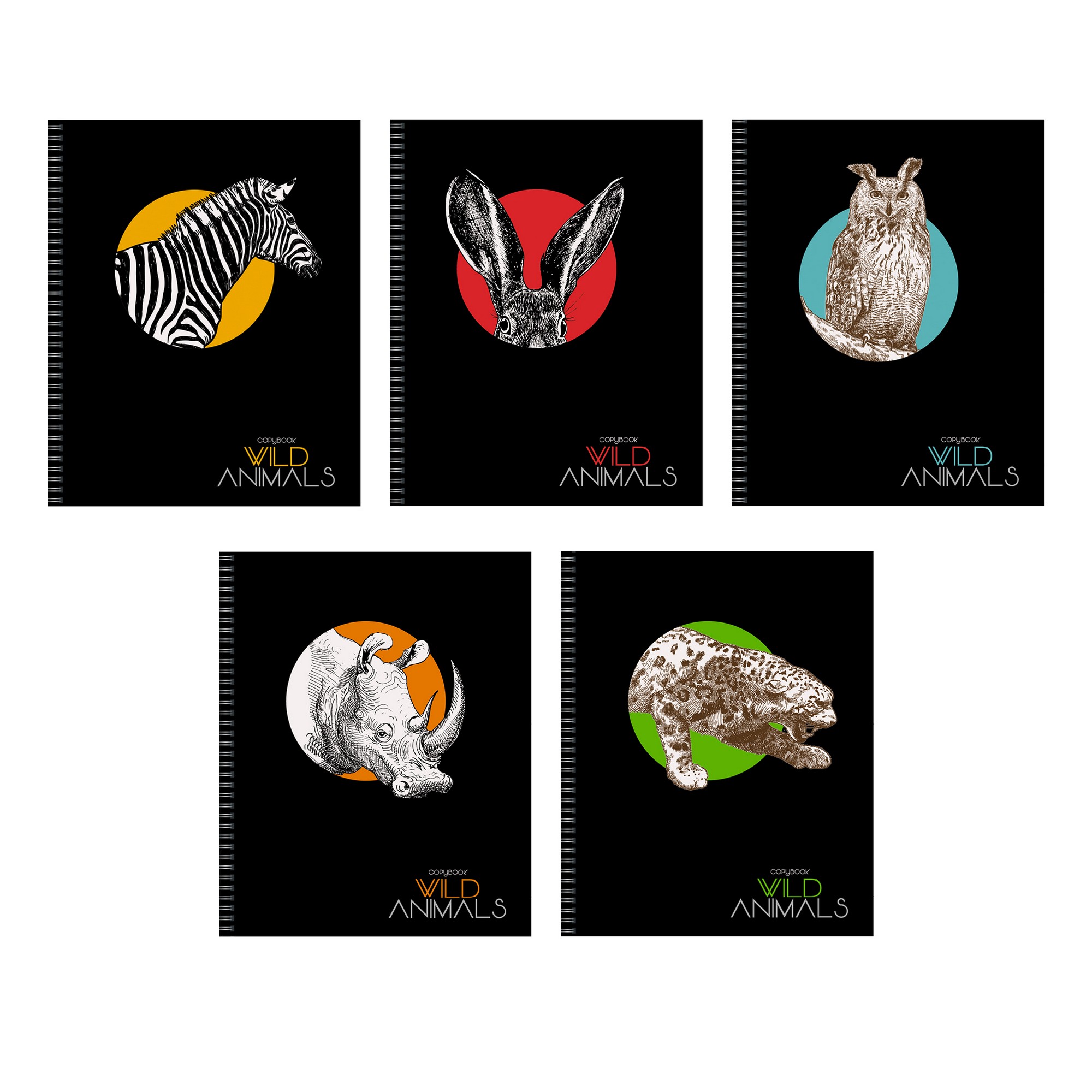Тетрадь 96л. А5 гребень "Art & Zoo" твин-лак ТС2Л966685 4/40