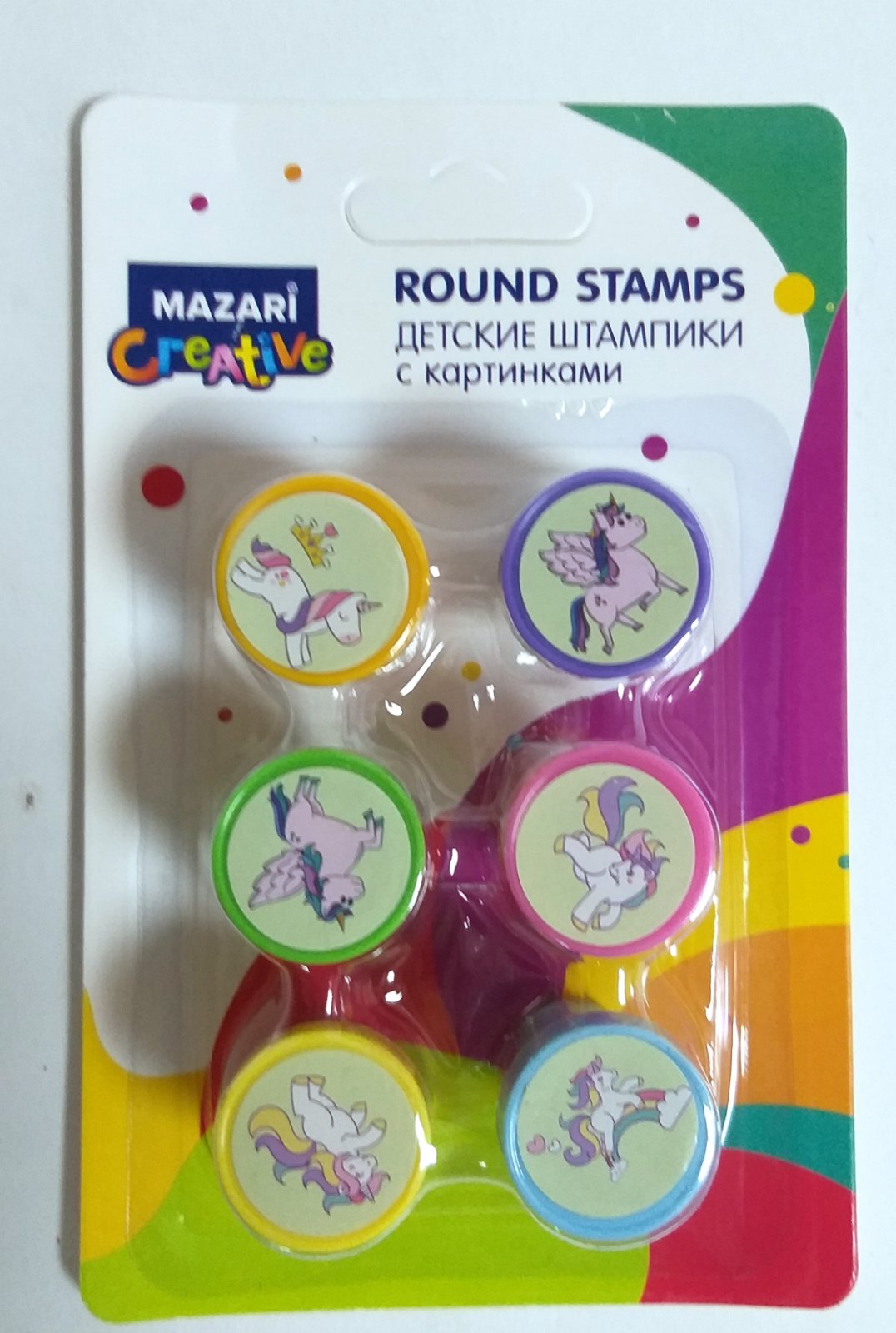 Штампики детск. 2,2х3 см, набор 4 шт М-9945