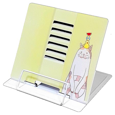 Подставка для книг металл. Котик с утенком, 21*19см К-12580