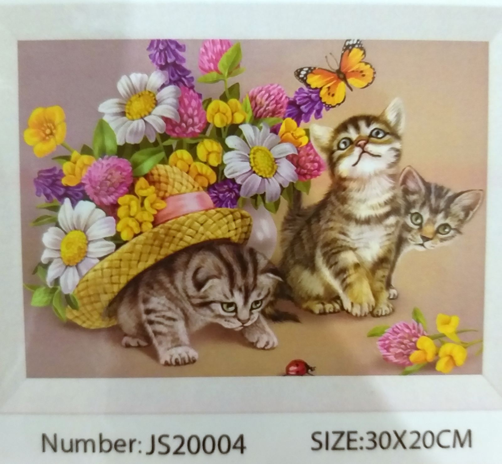 Алмазная мозаика 20*30см КОТЯТА арт.JS20004