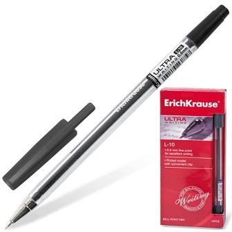 Ручка шариковая ULTRA L-10 ЧЕРНАЯ ЕК13874 1/12