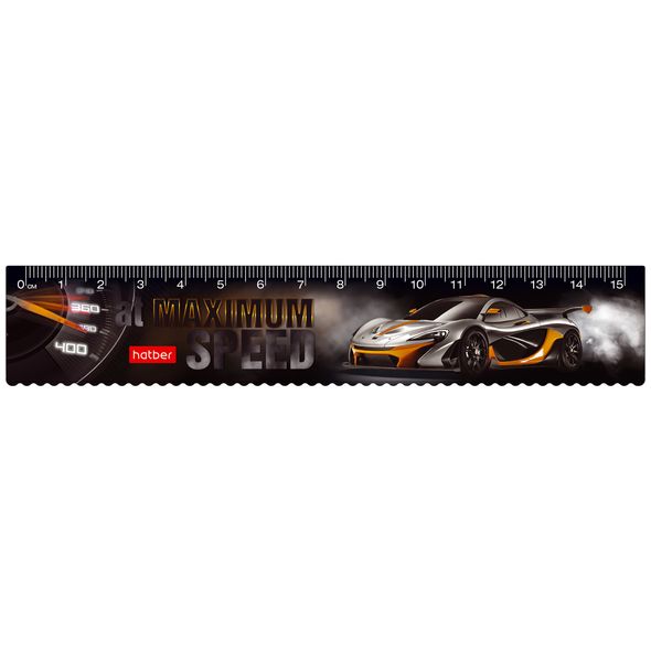 Линейка 15см -Super car- MNp_15117