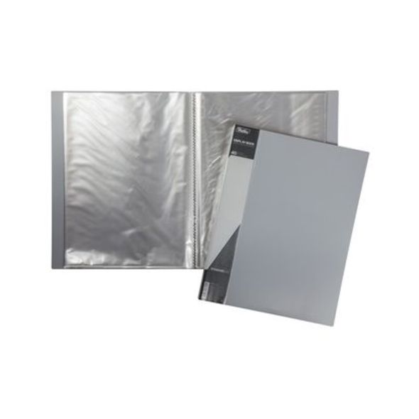 Папка с 40 файлами А4 Серая пл. корешок 21 мм STANDARD 40AV4_00114