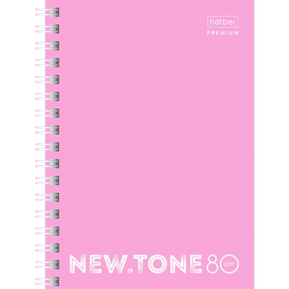 Записная книжка А6 80л гребень "PASTEL ПИОН" клетка 80ЗК6лA1гр_05018