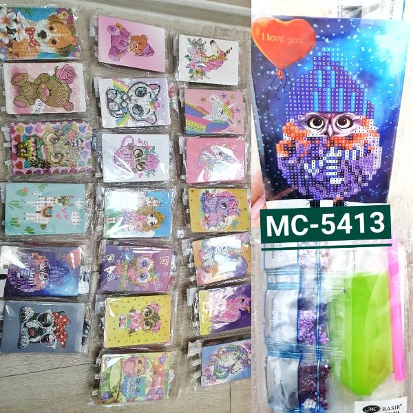 Алмазная мозаика 10-15*см АССОРТИ МС-5413