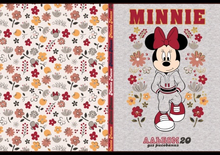 Альбом 20л "Микки Маус-( DISNEY)" А4 на скобе 20А4В 1/12/60