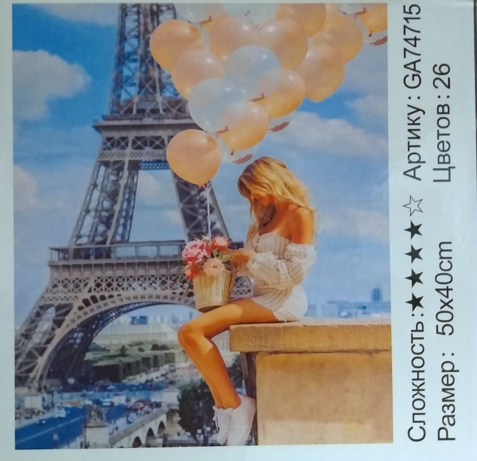 Алмазная мозаика "ПРОГУЛКА" 40*50см 3D арт.GA74715