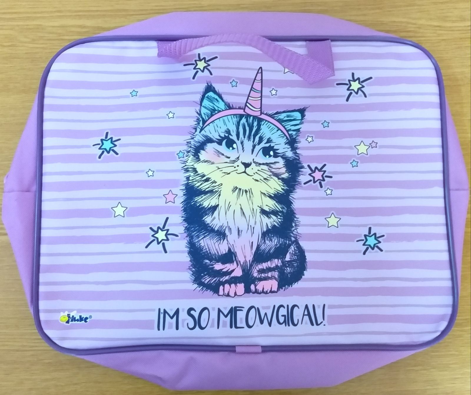 Папка А4 "CATICORN", ткань ручка-тесьма широк.бок. арт.64510