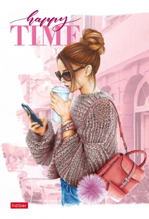 Записная кн. А5 80л 7БЦ -Happy time- без линовки 80ЗКт5В_23830