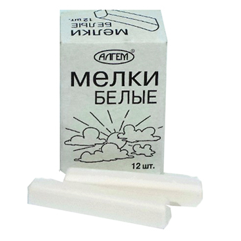 Мел 12шт. белый НМБ-12