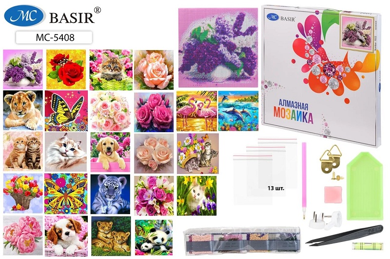 Алмазная мозаика 30*30 АССОРТИ МС-5408